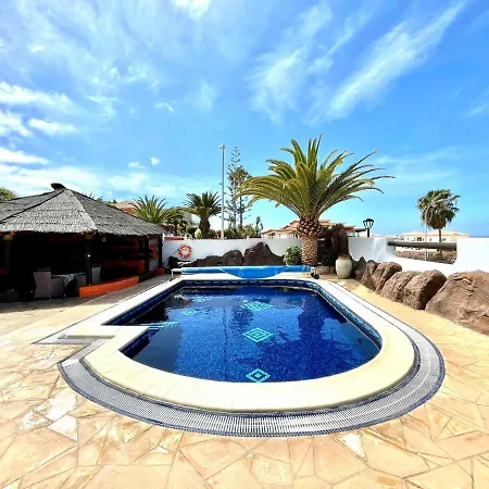 Con Wifi, Piscina Privada, Ac Y Bbq En Tenerife Sur Villa Playa Paraiso