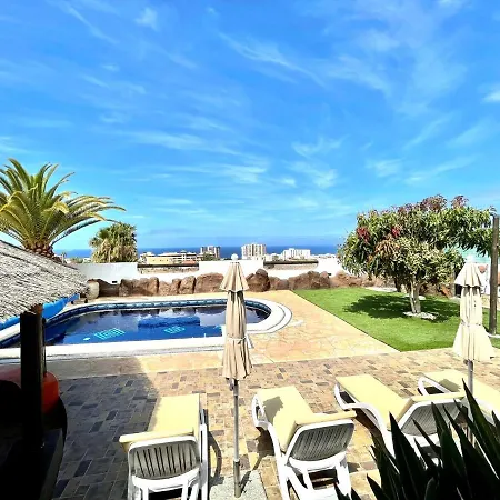Villa Con Wifi, Piscina Privada, Ac Y Bbq En Tenerife Sur *